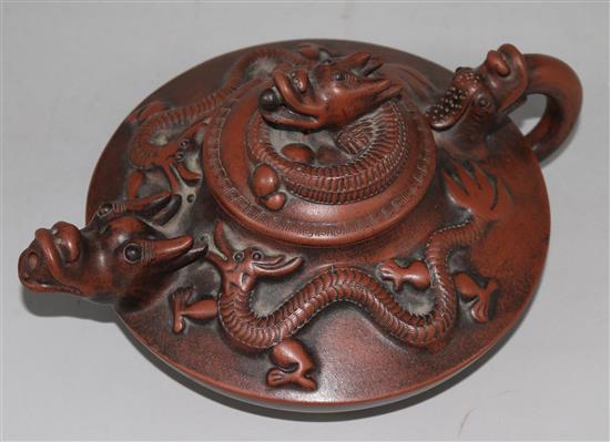 Yixing dragon teapot
